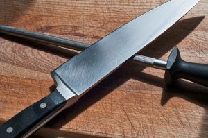 Messer mit Wetzstab